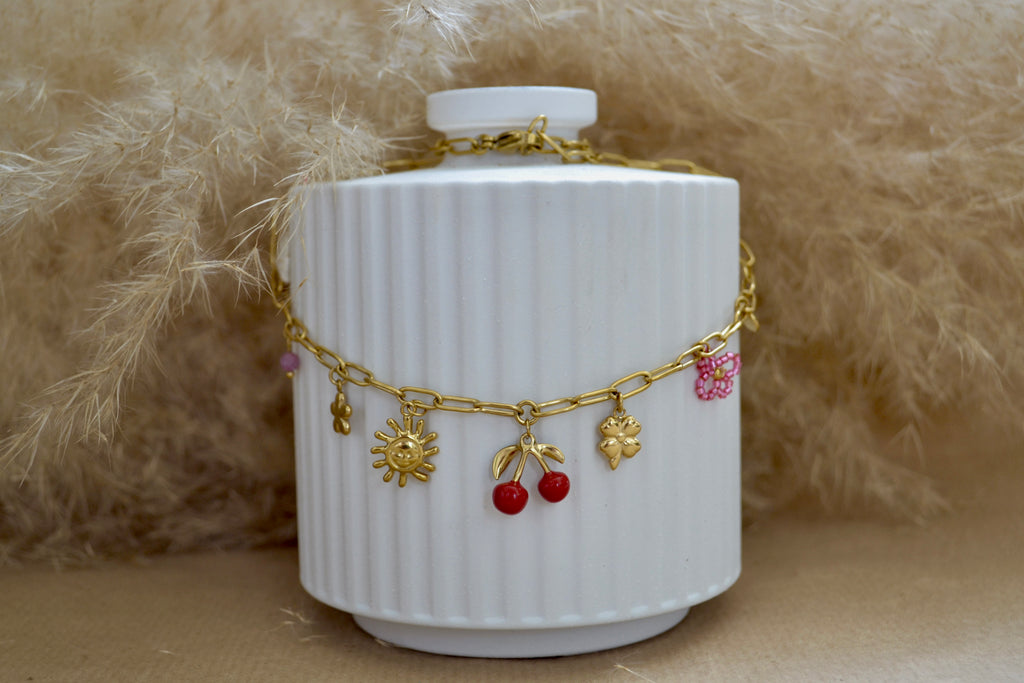 Collier cerise Nova