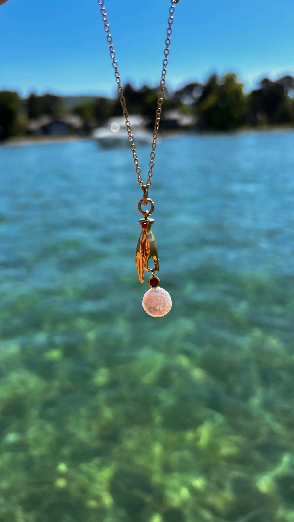 Collier avec perle de nacre - Cova Santa